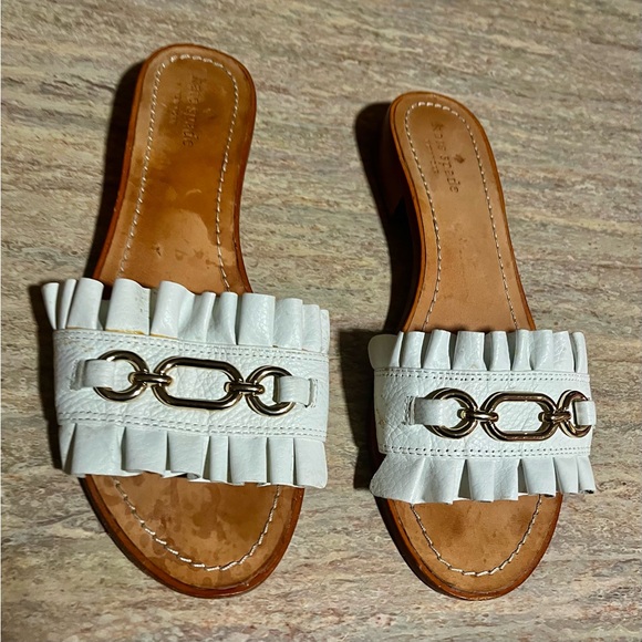 Kate Spade ♠️ white leather sandals - Picture 13 of 15